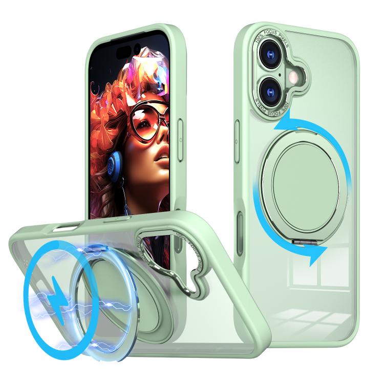 For iPhone 17 Kalebol 360-degree Rotating MagSafe Magnetic Holder Phone Case(Avocado Green) - iPhone 17 Cases by Kalebol | Online Shopping UK | buy2fix