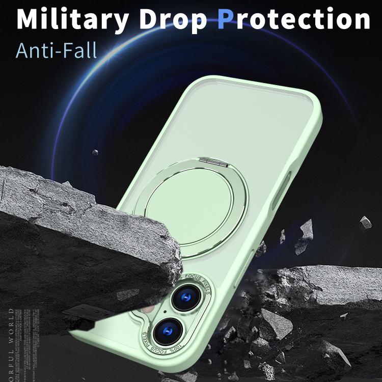 For iPhone 17 Kalebol 360-degree Rotating MagSafe Magnetic Holder Phone Case(Avocado Green) - iPhone 17 Cases by Kalebol | Online Shopping UK | buy2fix