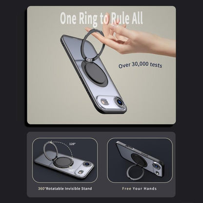 For iPhone 17 Air Kalebol 360-degree Rotating MagSafe Magnetic Holder Phone Case(Black) - iPhone 17 Air Cases by Kalebol | Online Shopping UK | buy2fix