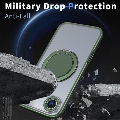 For iPhone 17 Air Kalebol 360-degree Rotating MagSafe Magnetic Holder Phone Case(Green) - iPhone 17 Air Cases by Kalebol | Online Shopping UK | buy2fix