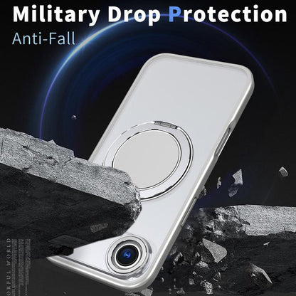 For iPhone Air Kalebol 360-degree Rotating MagSafe Magnetic Holder Phone Case(Titanium Grey) - iPhone Air Cases by Kalebol | Online Shopping UK | buy2fix