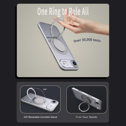 For iPhone Air Kalebol 360-degree Rotating MagSafe Magnetic Holder Phone Case(Titanium Grey) - iPhone Air Cases by Kalebol | Online Shopping UK | buy2fix