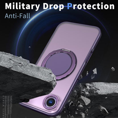 For iPhone Air Kalebol 360-degree Rotating MagSafe Magnetic Holder Phone Case(Purple) - iPhone Air Cases by Kalebol | Online Shopping UK | buy2fix