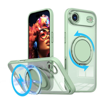 For iPhone 17 Air Kalebol 360-degree Rotating MagSafe Magnetic Holder Phone Case(Avocado Green) - iPhone 17 Air Cases by Kalebol | Online Shopping UK | buy2fix
