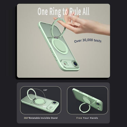 For iPhone 17 Air Kalebol 360-degree Rotating MagSafe Magnetic Holder Phone Case(Avocado Green) - iPhone 17 Air Cases by Kalebol | Online Shopping UK | buy2fix