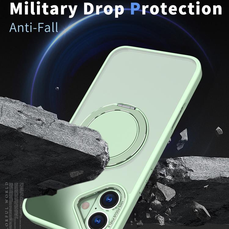 For iPhone 16 Plus Kalebol 360-degree Rotating MagSafe Magnetic Holder Phone Case(Avocado Green) - iPhone 16 Plus Cases by Kalebol | Online Shopping UK | buy2fix