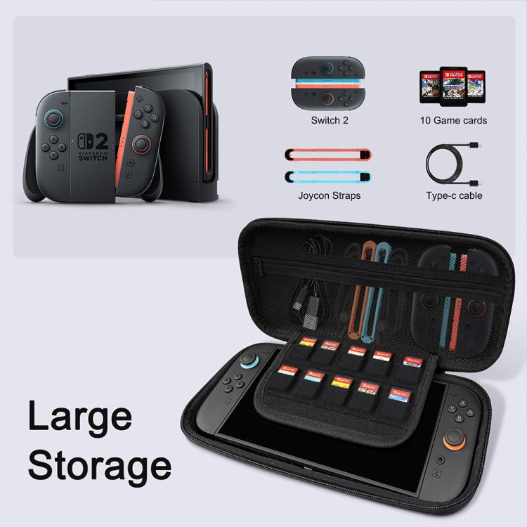 For Nintendo Switch 2 YOOPEO YP116 Game Console EVA Storage Bag(Black) - Bags by buy2fix | Online Shopping UK | buy2fix