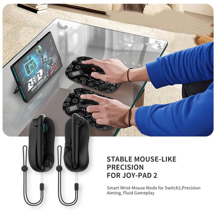 JYS NS2313 For Nintendo Switch 2 Left & Right Controller Mouse + Pad Joy-Con Adapter Stand(Black) - Gamepads by JYS | Online Shopping UK | buy2fix