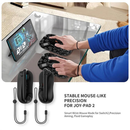 JYS NS2313 For Nintendo Switch 2 Left & Right Controller Mouse + Pad Joy-Con Adapter Stand(Black) - Gamepads by JYS | Online Shopping UK | buy2fix