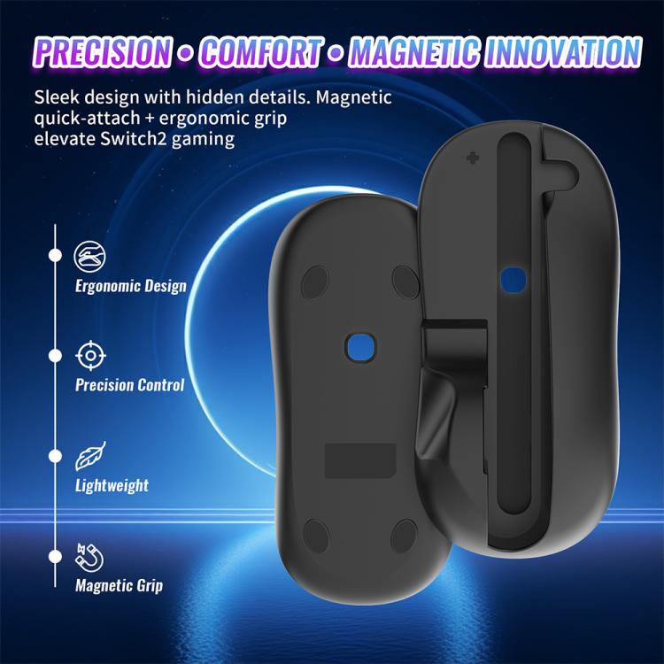 JYS NS2313 For Nintendo Switch 2 Left & Right Controller Mouse + Pad Joy-Con Adapter Stand(Blue Orange) - Gamepads by JYS | Online Shopping UK | buy2fix