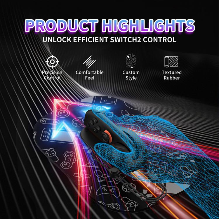 JYS NS2313 For Nintendo Switch 2 Left & Right Controller Mouse + Pad Joy-Con Adapter Stand(Blue Orange) - Gamepads by JYS | Online Shopping UK | buy2fix