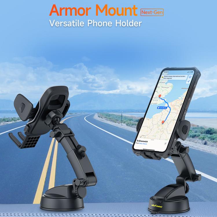 Ulefone UAN15 Armor Mount Car Phone Holder, Standard Model(Black) - Universal Car Holders by Ulefone | Online Shopping UK | buy2fix