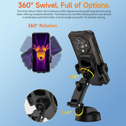 Ulefone UAN15 Armor Mount Car Phone Holder, Standard Model(Black) - Universal Car Holders by Ulefone | Online Shopping UK | buy2fix