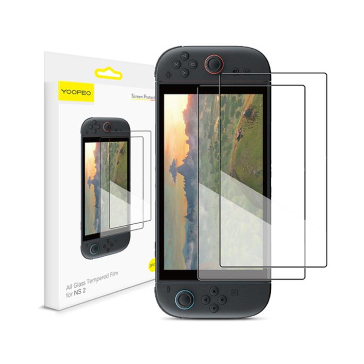 For Nintendo Switch 2 YOOPEO YP115 2pcs Anti-fingerprint HD Tempered Glass Film - Tempered Glass by buy2fix | Online Shopping UK | buy2fix