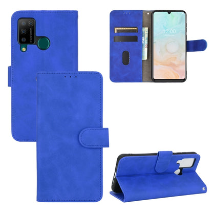 For DOOGEE N20 Pro Solid Color Skin Feel Magnetic Buckle Horizontal Flip Calf Texture PU Leather Case with Holder & Card Slots & Wallet(Blue) by buy2fix