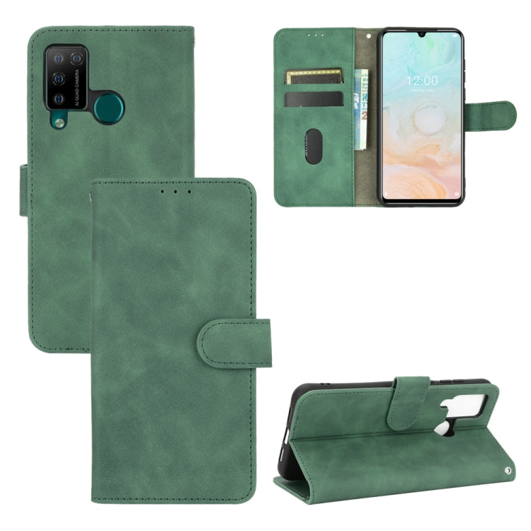 For DOOGEE N20 Pro Solid Color Skin Feel Magnetic Buckle Horizontal Flip Calf Texture PU Leather Case with Holder & Card Slots & Wallet(Green) by buy2fix