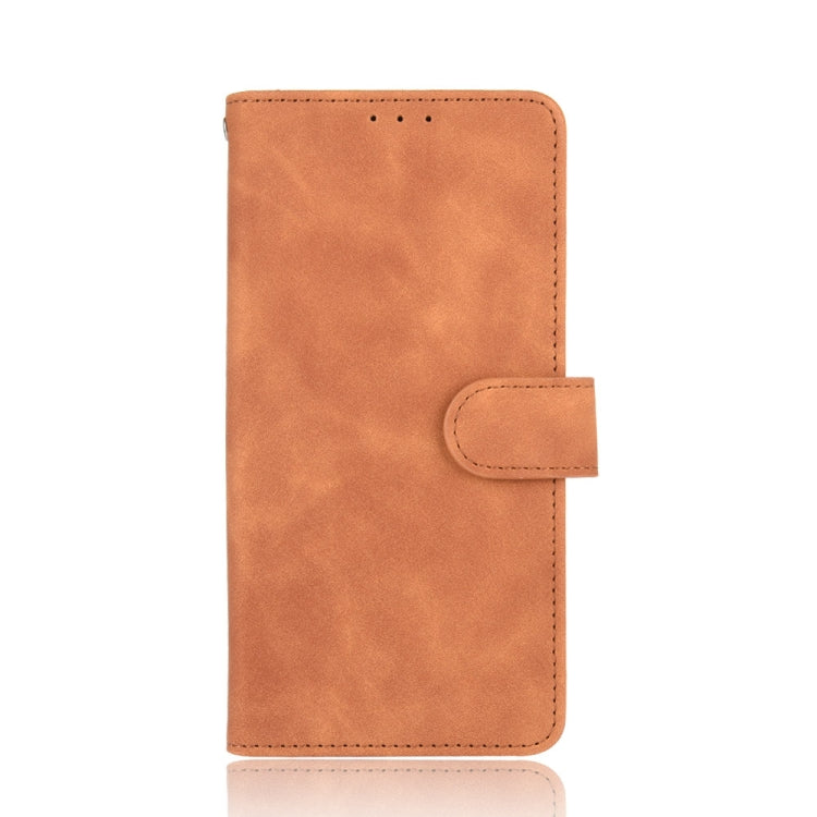 For DOOGEE N20 Pro Solid Color Skin Feel Magnetic Buckle Horizontal Flip Calf Texture PU Leather Case with Holder & Card Slots & Wallet(Brown) by buy2fix