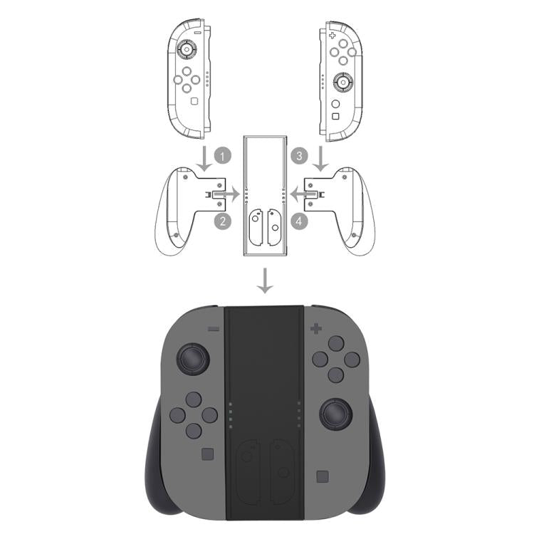 For Nintendo Switch 2 KJH NS2-022 Left & Right Joy-Con Grip Detachable Controller Stand(White) - Gamepads by buy2fix | Online Shopping UK | buy2fix