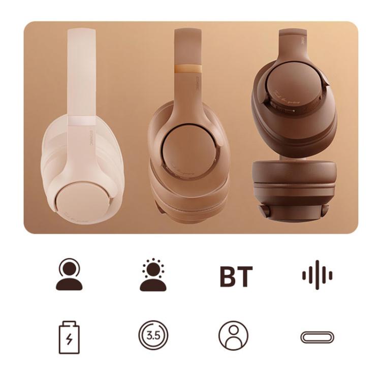 BT048NC Over-ear ANC and ENC Noise Reduction Wireless Headphones(Pink) - Headset & Headphone by buy2fix | Online Shopping UK | buy2fix