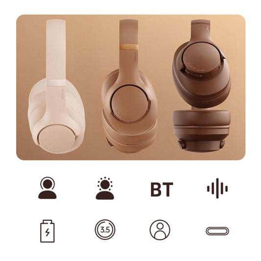 BT048NC Over-ear ANC and ENC Noise Reduction Wireless Headphones(Black) - Headset & Headphone by buy2fix | Online Shopping UK | buy2fix