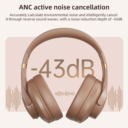 BT048NC Over-ear ANC and ENC Noise Reduction Wireless Headphones(White) - Headset & Headphone by buy2fix | Online Shopping UK | buy2fix