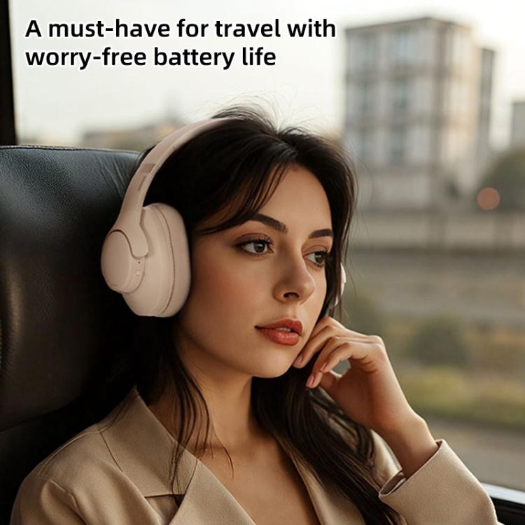 BT048NC Over-ear ANC and ENC Noise Reduction Wireless Headphones(Pink) - Headset & Headphone by buy2fix | Online Shopping UK | buy2fix