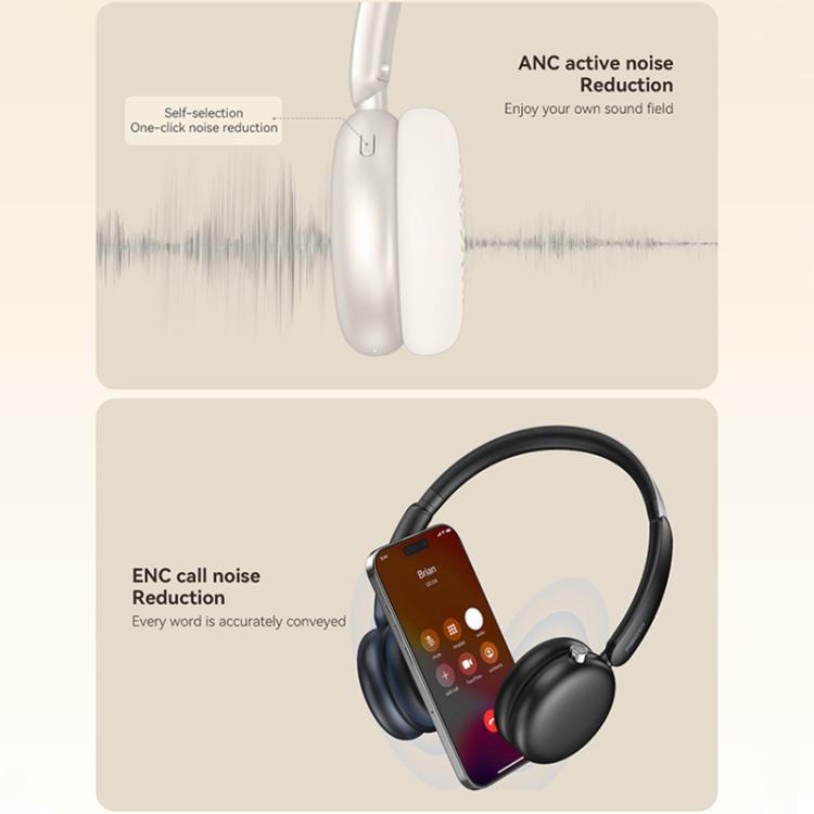 F4 Over-ear ANC and ENC Noise Reduction Wireless Headphones(Purple) - Headset & Headphone by buy2fix | Online Shopping UK | buy2fix