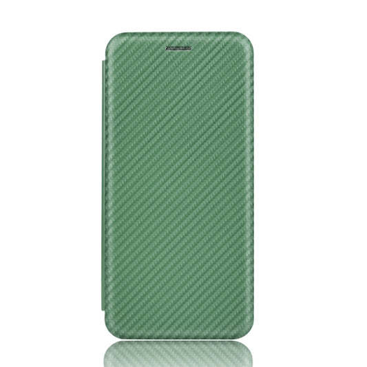 For DOOGEE N20 Pro Carbon Fiber Texture Horizontal Flip TPU + PC + PU Leather Case with Card Slot(Green) by buy2fix