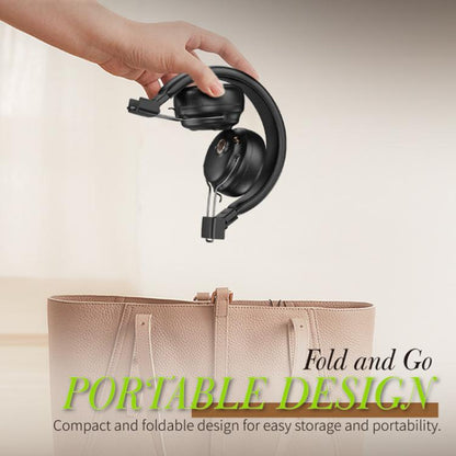 FUNK Over-ear HiFi ANC Noise Reduction Wireless Headphones, with Microphone(Black) - Headset & Headphone by buy2fix | Online Shopping UK | buy2fix