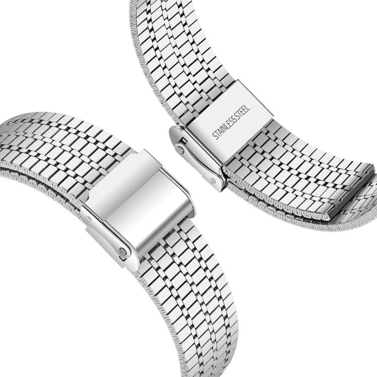 For Samsung Galaxy Watch Ultra / Ultra 2025 xDfind Seven Beads Buckle Stainless Steel Watch Band(Silver) - Watch Bands by xDfind | Online Shopping UK | buy2fix