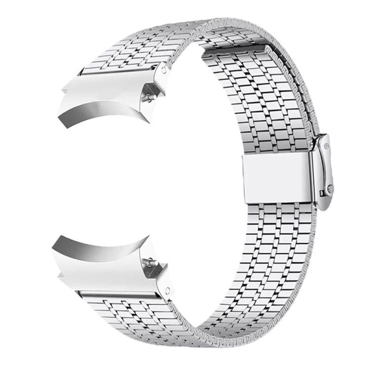 For Samsung Galaxy Watch 7 / 6 / 5 / FE xDfind Seven Beads Buckle Stainless Steel Watch Band(Silver) - Watch Bands by xDfind | Online Shopping UK | buy2fix