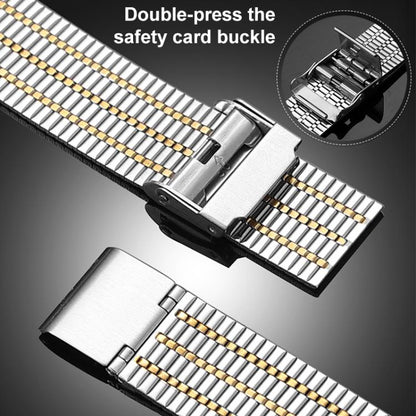 For Samsung Galaxy Watch 7 / 6 / 5 / FE xDfind Seven Beads Buckle Stainless Steel Watch Band(Silver) - Watch Bands by xDfind | Online Shopping UK | buy2fix
