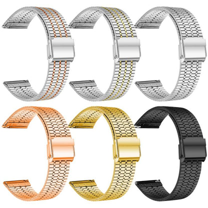 For Redmi Watch 3 Active / Watch 3 Lite xDfind Seven Beads Buckle Stainless Steel Watch Band(Gold) - Watch Bands by xDfind | Online Shopping UK | buy2fix