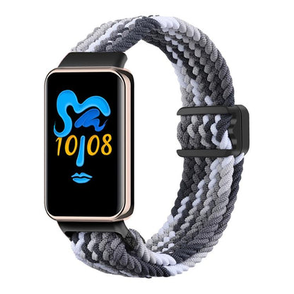 For Honor Band 10 / 9 xDfind Magnetic Buckle Nylon Braid Watch Band(Colorful Black) - Watch Bands by xDfind | Online Shopping UK | buy2fix