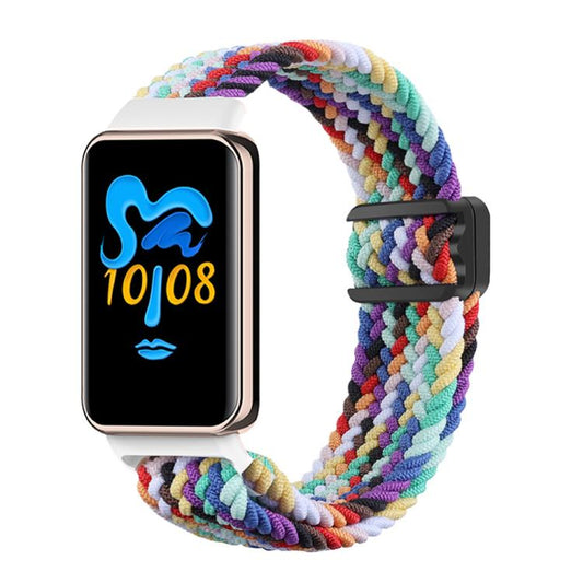 For Honor Band 10 / 9 xDfind Magnetic Buckle Nylon Braid Watch Band(Rainbow) - Watch Bands by xDfind | Online Shopping UK | buy2fix
