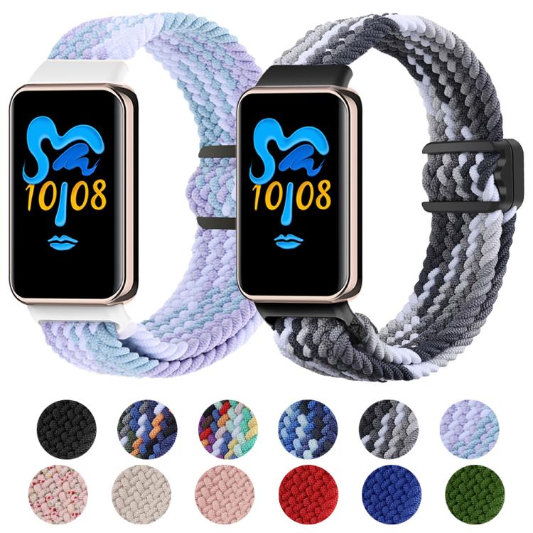 For Honor Band 10 / 9 xDfind Magnetic Buckle Nylon Braid Watch Band(Colorful Black) - Watch Bands by xDfind | Online Shopping UK | buy2fix