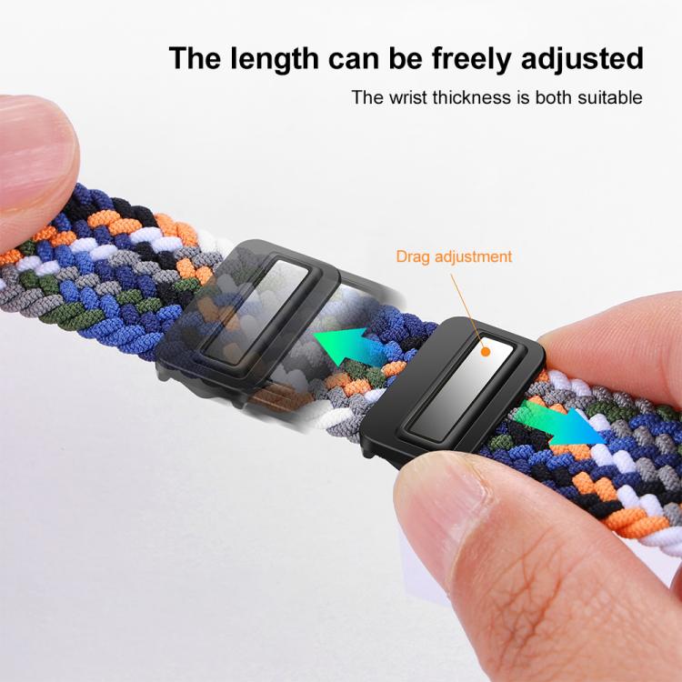 For Honor Band 10 / 9 xDfind Magnetic Buckle Nylon Braid Watch Band(Rainbow) - Watch Bands by xDfind | Online Shopping UK | buy2fix