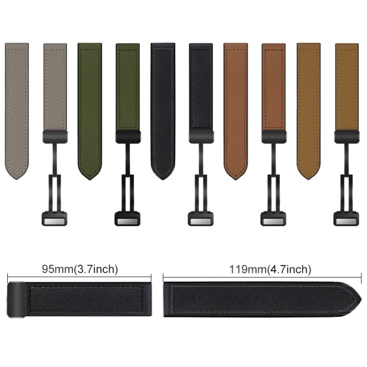 For Redmi Watch 3 xDfind Crazy Horse Pattern Silicone Skin Magnetic Buckle Watch Band(Taupe) - Watch Bands by xDfind | Online Shopping UK | buy2fix