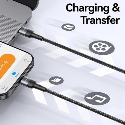 USAMS SJ759 U89 100W Fast Data Charging Cable with Massager, Length: 1.4m(Black) - USB-C & Type-C Cable by USAMS | Online Shopping UK | buy2fix