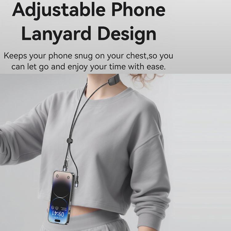 USAMS SJ759 U89 100W Fast Data Charging Cable with Massager, Length: 1.4m(Black) - USB-C & Type-C Cable by USAMS | Online Shopping UK | buy2fix