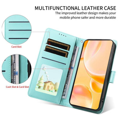 For Google Pixel 10 / 10 Pro / 9 / 9 Pro Embossed Heart Dog RFID Blocking Wallet Leather Phone Case(Green) - Google Cases by buy2fix | Online Shopping UK | buy2fix