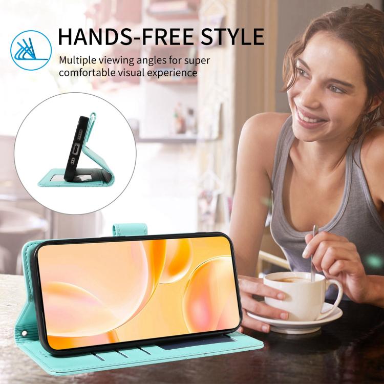 For Google Pixel 10 / 10 Pro / 9 / 9 Pro Embossed Heart Dog RFID Blocking Wallet Leather Phone Case(Green) - Google Cases by buy2fix | Online Shopping UK | buy2fix