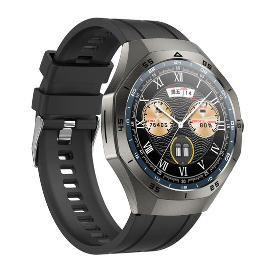 F38 Dual-ear Bluetooth Earphone Smart Watch IP67 Supports Heart Rate Monitoring, Watchband:Silicone(Black) - Smart Watches by buy2fix | Online Shopping UK | buy2fix