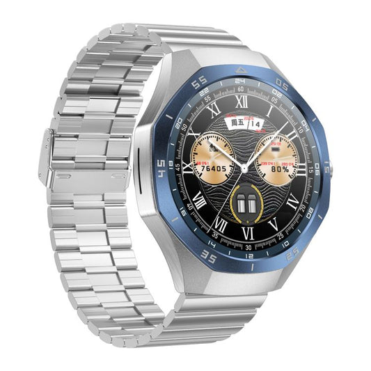 F38 Dual-ear Bluetooth Earphone Smart Watch IP67 Supports Heart Rate Monitoring, Watchband:Steel(Silver) - Smart Watches by buy2fix | Online Shopping UK | buy2fix