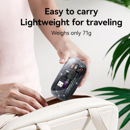 Yesido KB29 Transparent Bluetooth Dual Mode Wireless Mouse(Black) - Wireless Mice by Yesido | Online Shopping UK | buy2fix