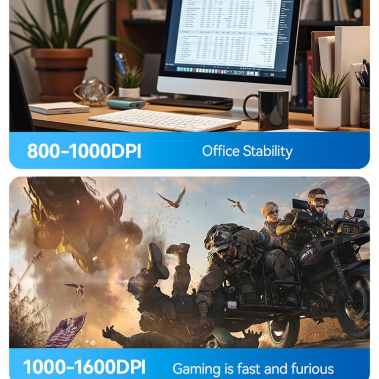 Yesido KB29 Transparent Bluetooth Dual Mode Wireless Mouse(White) - Wireless Mice by Yesido | Online Shopping UK | buy2fix