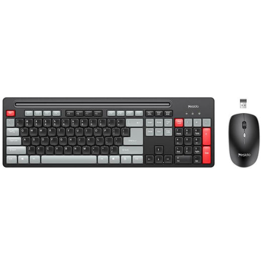 Yesido KB43 2.4G Wireless Keyboard Mouse Set, Version:English Version(Black) - Wireless Keyboard by Yesido | Online Shopping UK | buy2fix
