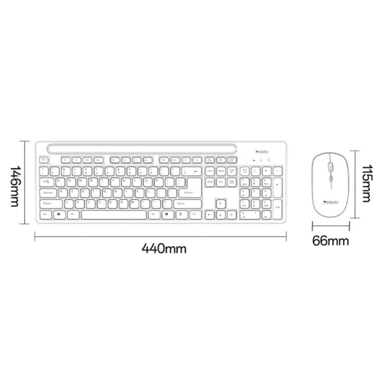 Yesido KB43 2.4G Wireless Keyboard Mouse Set, Version:English Version(Black) - Wireless Keyboard by Yesido | Online Shopping UK | buy2fix