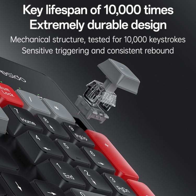 Yesido KB43 2.4G Wireless Keyboard Mouse Set, Version:English Version(Black) - Wireless Keyboard by Yesido | Online Shopping UK | buy2fix