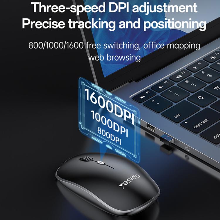 Yesido KB43 2.4G Wireless Keyboard Mouse Set, Version:Arabic Version(Black) - Wireless Keyboard by Yesido | Online Shopping UK | buy2fix